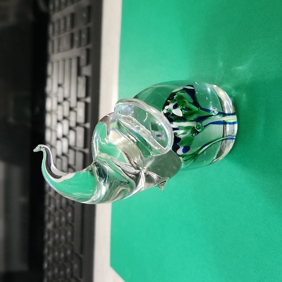 Murano Other - Vintage 3.5" murano glass elephant paperweight
